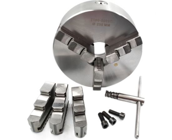 Патрон токарный 250 мм, 3-х кулачковый 7100-0009п (к11-250) TORNERI 045683 – изображение 2