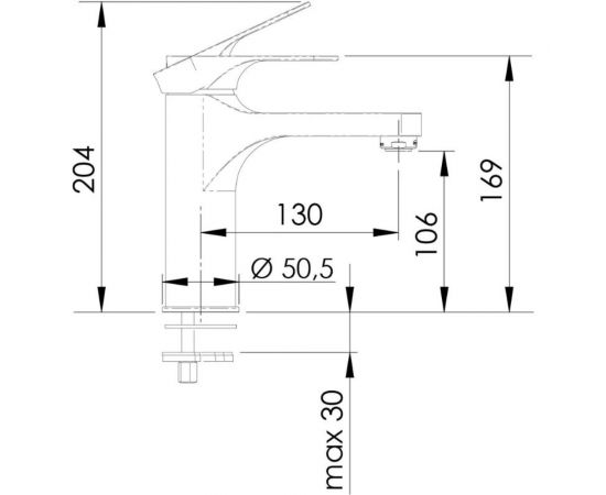 Смеситель для раковины REMER Class Line L11L – изображение 2