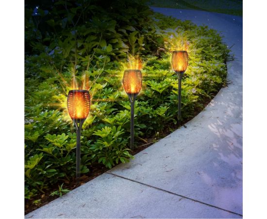 Светодиодный светильник Lamper Факел LED с эффектом пламени с солнечной панелью 602-1012 – изображение 2