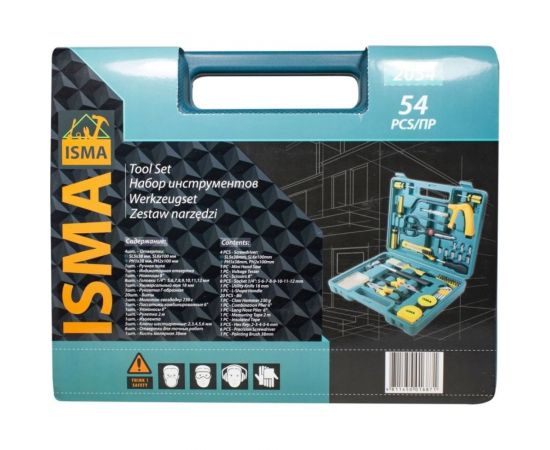Набор инструментов ISMA 54 предмета ISMA-2054(50609) – изображение 2