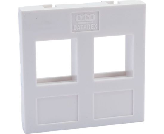 Адаптер DATAREX mosaic 45x45 мм для модуля keystone 2 порта белый DR-5303 – изображение 2