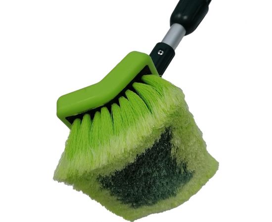 Телескопическая щетка для мытья ZiZay длина 1,6 метра, с клапаном под воду и краником, щетина 5 см ZZ0129 – изображение 2