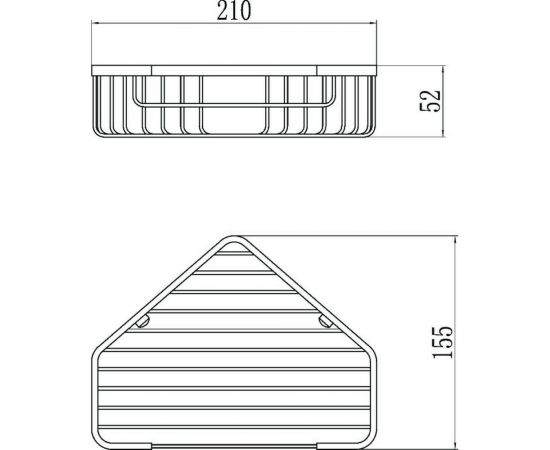 Полка решетка Savol угловая, одинарная S-002832-1 24227 – изображение 2