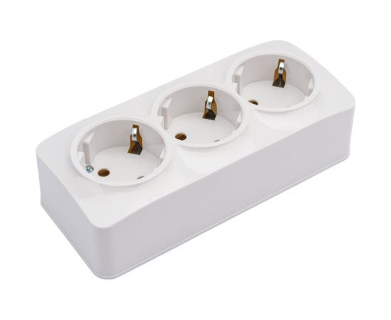 Розетка 3-м TOKOV ELECTRIC оп frea 16а ip20 250в с заземл. абс-пластик бел. TKE-FR-R3Z-C01 – изображение 2