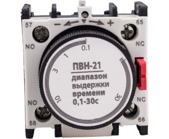 Приставка выдержки времени TDM ПВН-21 отключение, 0,1-30 сек 1з+1р SQ0708-0035 – изображение 2