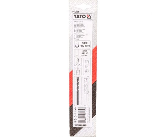 Сверло по бетону 16х180 мм YATO YT-4385 – изображение 2