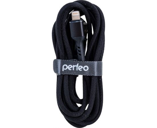Кабель для iPhone PERFEO USB - 8 PIN Lightning черный длина 2 м. бокс I4317 30 013 265 – изображение 2