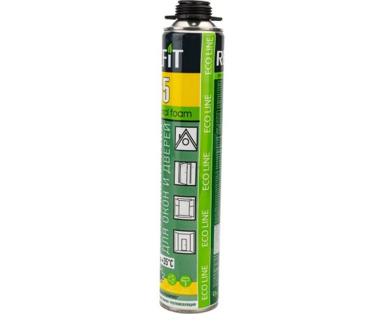 Пена монтажная профессиональная REFIT 65 для окон и дверей (лето) 1000 мл R82U65 – изображение 3
