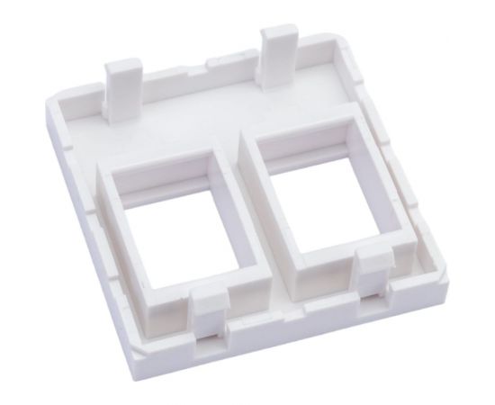 Адаптер DATAREX mosaic 45x45 мм для модуля keystone 2 порта белый DR-5303 – изображение 3