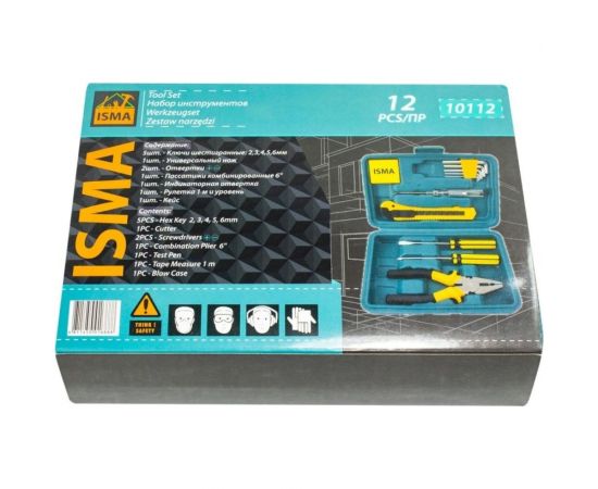 Набор инструментов 12пр ISMA-10112(50985) – изображение 3