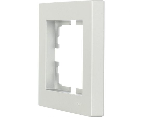 1-ая горизонтальная рамка Lezard VESNA без вставки, платина 742-3500-146 – изображение 3