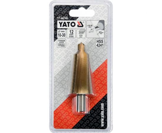 Сверло по металлу ступенчатое 10-30 мм YATO YT-44746 – изображение 3