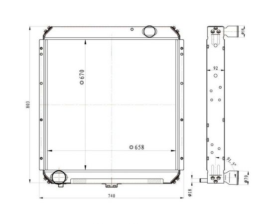 Радиатор охлаждения для автомобилей КАМАЗ 5320 LUZAR LRc 0723b – изображение 3