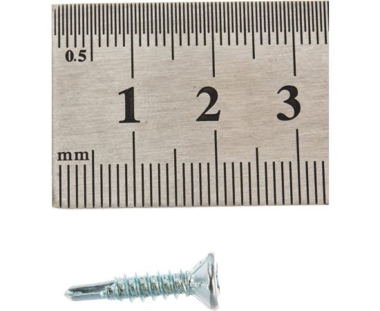 Саморез для оконного профиля, белый Крепежная техника 3.9х19 1000шт 430806 БК – изображение 4