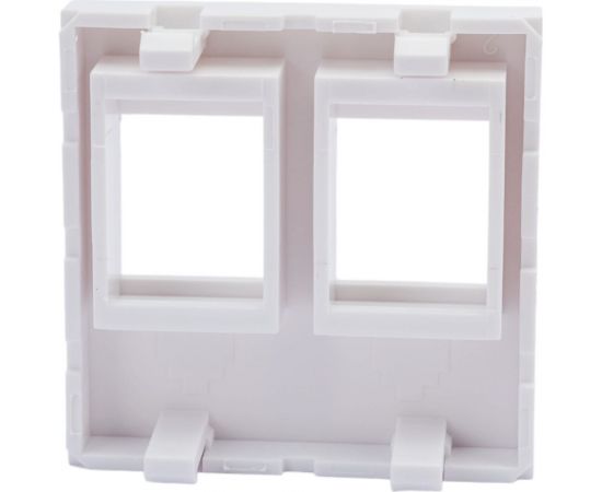 Адаптер DATAREX mosaic 45x45 мм для модуля keystone 2 порта белый DR-5303 – изображение 4