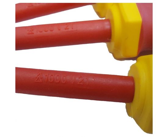 Набор изолированных отверток BIST в пластиковом кейсе 6 шт.Cr-V, VDE, SL 0.5x3.0x75 BWD543C – изображение 4