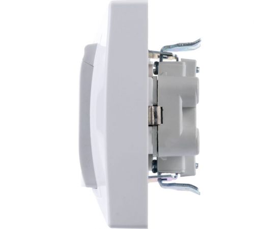 Двойная розетка TDM 2П+З с защитными шторками и крышкой 16А 250В IP44 белая Таймыр SQ1814-0076 – изображение 5