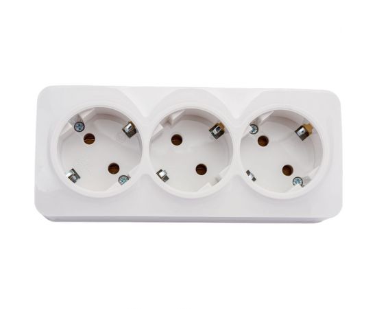Розетка 3-м TOKOV ELECTRIC оп frea 16а ip20 250в с заземл. абс-пластик бел. TKE-FR-R3Z-C01 – изображение 5