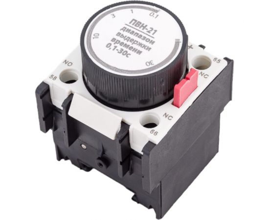 Приставка выдержки времени TDM ПВН-21 отключение, 0,1-30 сек 1з+1р SQ0708-0035 – изображение 5