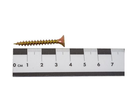 Саморез Мир крепежа DIN 7962, 4,5x35 мм, Pozi, желтый цинк, 500 шт. Т0000004174 – изображение 5