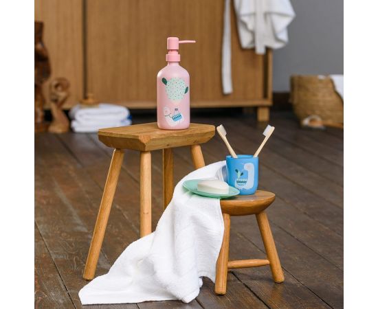 Дозатор для жидкого мыла Moroshka Lama 7,5x7,5x21 см., цвет розовый 923-308-01 – изображение 5