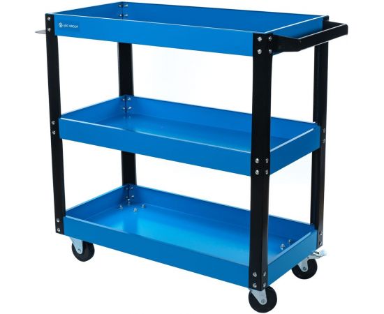 Передвижная тележка ABC с 3-мя полками, синяя ПТ3-C – изображение 6