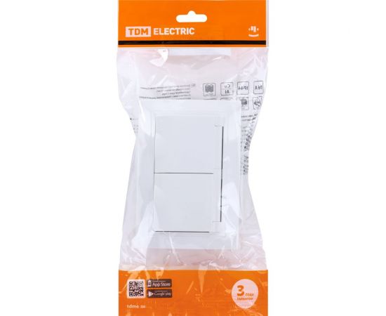 Двойная розетка TDM 2П+З с защитными шторками и крышкой 16А 250В IP44 белая Таймыр SQ1814-0076 – изображение 8