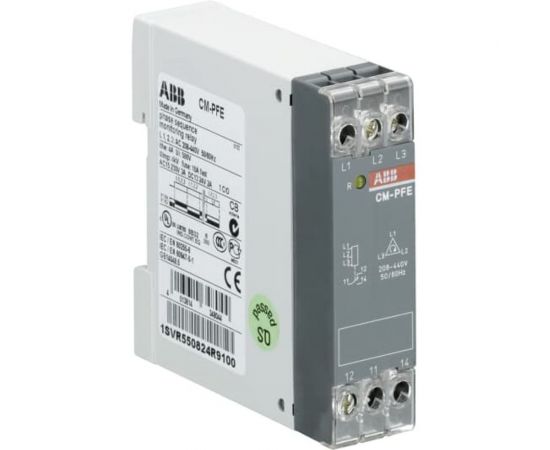 Реле контроля ABB чередования фаз CM-PFE 3x208-440В 1ПК 1SVR550824R9100 