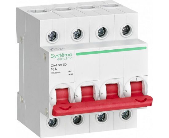 Выключатель нагрузки Systeme Electric City9 set вн 4p 40а 400в C9S16440 
