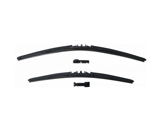 Комплект щёток стеклоочистителя HYBRID 2 шт 60 см и 48 см + адаптер PINCH TAB 2 шт Heyner 020200 