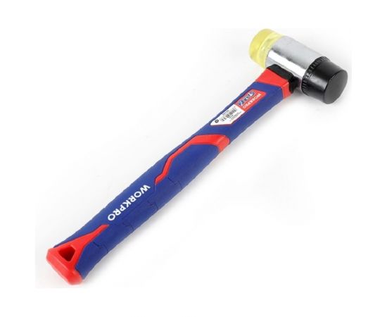 Молоток-киянка WORKPRO двухсторонняя, ПВХ пластик WP241036 