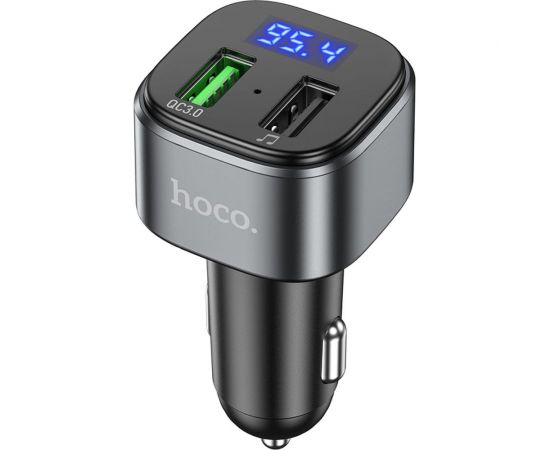 Автомобильное зарядное устройство Hoco E67, bluetooth FM Transmitter, 1xUSB, QC3.0, черный 6931474762122 
