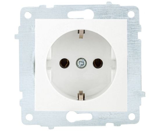 Механизм розетки OVIVO с заземлением, белый, 600-000301-217 