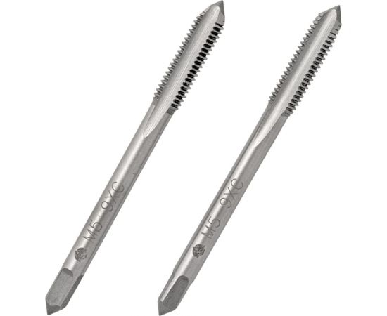 Ручной метчик Волжский инструмент 5х0.8, 2 штуки, комплект, в ПВХ-упаковке 3705013 