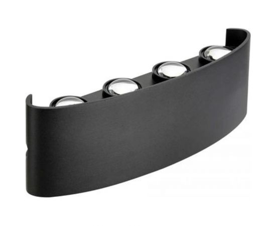 Садовый светодиодный светильник HOROZ ELECTRIC PROTON-8-ПОЛУКРУГ 8W, Черный, 4200K, 85-265V 076-039-0008 HRZ33002815 