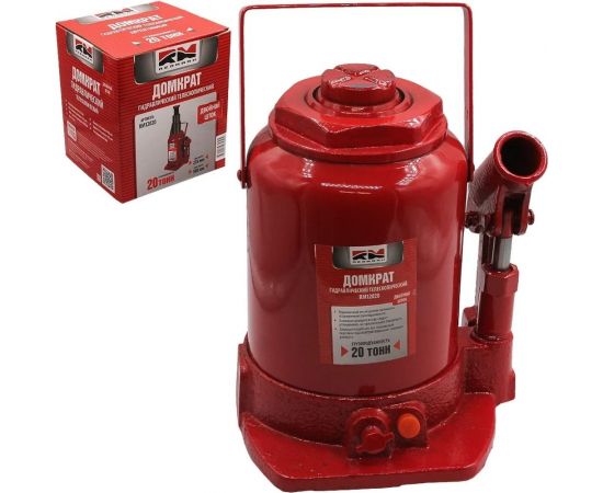 Гидравлический двухштоковый домкрат REDMARK 20т, высота мин/макс 235/580мм RM12020 