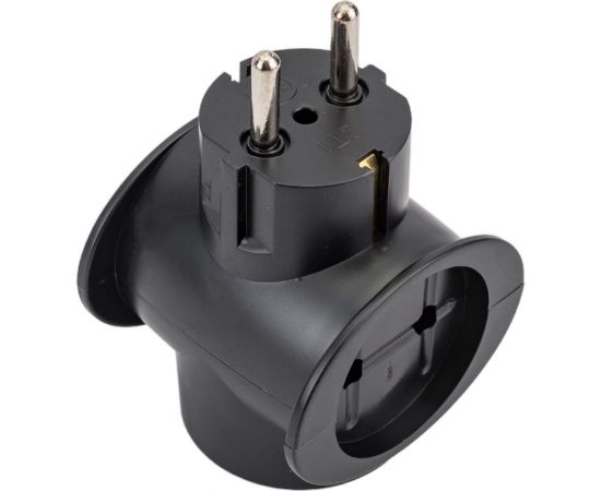 Сетевой разветвитель Perfeo RU POWER 3 гнезда, 16А, 1 гнездо с заземлением, 2 гнезда без заземления 30015500 – изображение 2