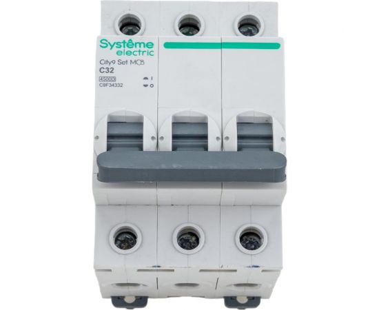 Автоматический выключатель Systeme Electric City9 set ав с 32а 3p 4.5ka 400в C9F34332 – изображение 2
