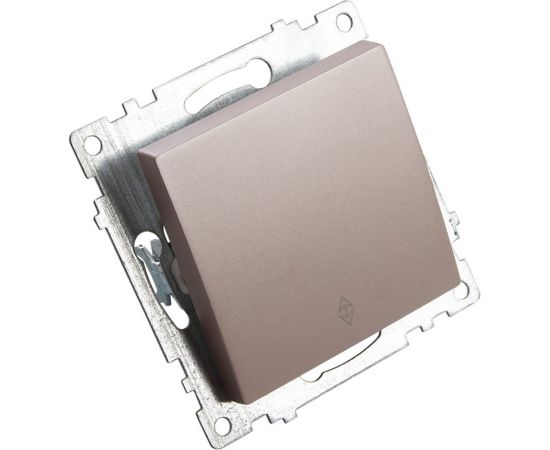 1-клавишный выключатель STEKKER (механизм), GLS10-7105-02, 250V, 10А, серия Катрин, шампань 39590 – изображение 2