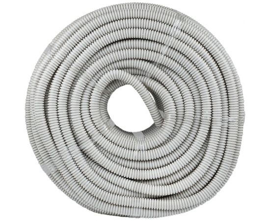 Гофрированная труба ПВХ с протяжкой EKF d20 мм (100 м) серая -Plast tg-z-20 – изображение 2
