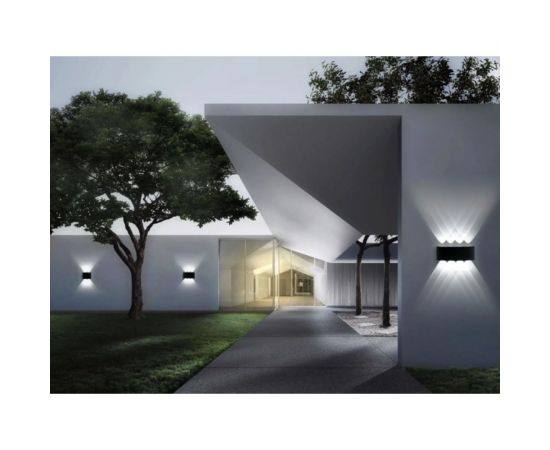 Садовый светодиодный светильник HOROZ ELECTRIC PROTON-8-ПОЛУКРУГ 8W, Черный, 4200K, 85-265V 076-039-0008 HRZ33002815 – изображение 2