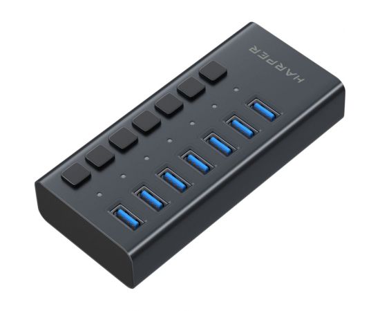 USB концентратор Harper HUB-07MB Black H00003295 – изображение 2