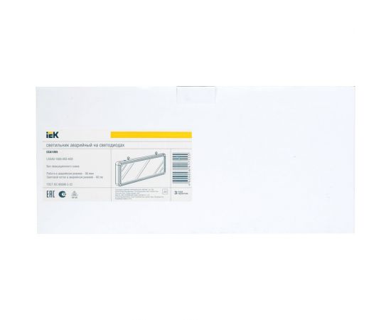 Аварийный светильник IEK ССА1005 на светодиодах 1,5ч, 3Вт, односторонний, без наклейки LSSA0-1005-003-K03 – изображение 2