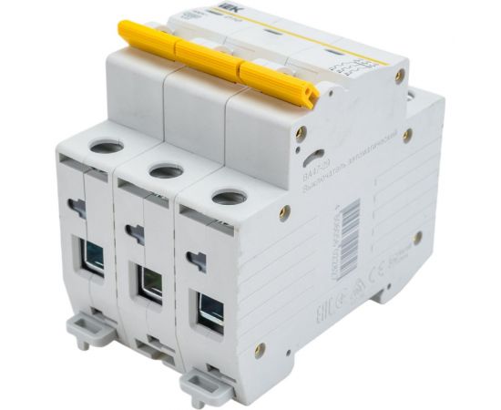 Автоматический трехполюсный выключатель IEK ВА47-29 10А D 4.5кА 9691623 – изображение 2