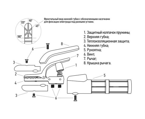 Держатель электрода 500А American type REXANT 16-0854 – изображение 3