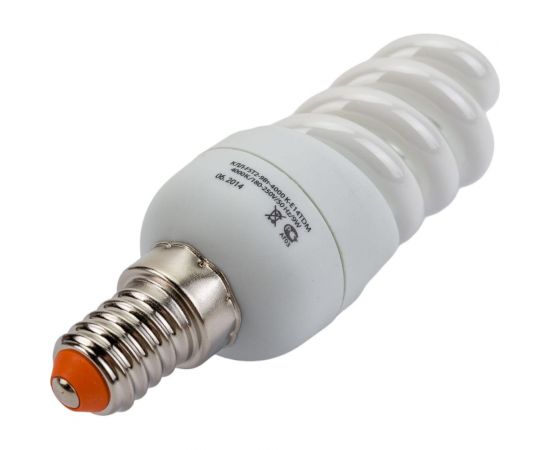 Энергосберегающая лампа TDM КЛЛ-FSТ2-9 Вт-4000 К–Е14, 32x99 мм SQ0323-0056 – изображение 3