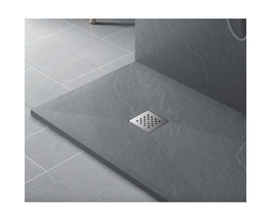Поддон для душа VINCEA из искусственного камня, 900x900x25, серый VST-4SR9090G – изображение 3
