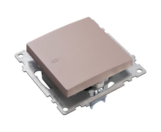 1-клавишный выключатель STEKKER (механизм), GLS10-7105-02, 250V, 10А, серия Катрин, шампань 39590 – изображение 3