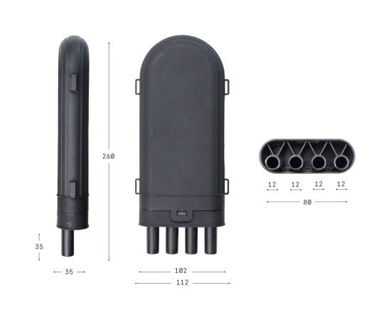 Универсальная ремонтно-разветвительная муфта KSC LIGHT PON МУРР до 12 ОВ KSC-MURR – изображение 3
