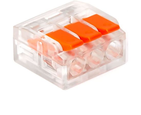 Универсальная 3-х проводная клемма ELECTROVOLT 221-413 50 штук/упаковка EV-Y221-413_50 – изображение 3